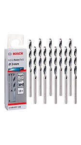Jogo De Brocas Hss Pointteq 3.0mm 10 Peças Bosch
