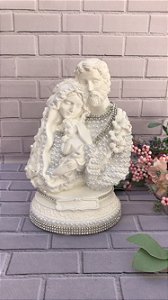 Sagrada Família com Pérolas 22cm