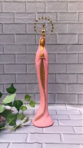 Nossa Senhora do Silêncio Rosa 30cm