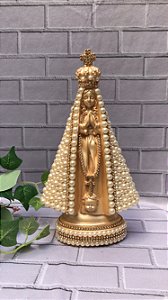 Nossa Senhora Aparecida com Manto Perolado 24cm