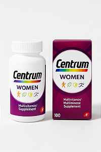 Centrum Women – Suplemento Multivitamínico e Multimineral para Mulheres (100 comprimidos)