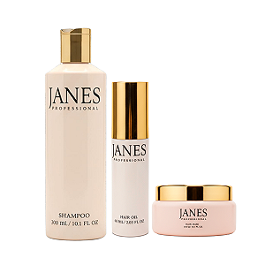 Kit Completo Shampoo, Máscara e Óleo - Janes Profissional