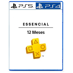 Playstation Plus 12 Meses Essencial ps4 e ps5 Mídia Digital