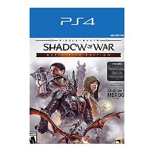 Terra média Sombras da Guerra Edição Definitiva Ps4 Mídia Digital