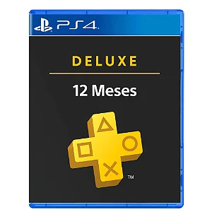 PlayStation Plus Deluxe 12 Meses PS4 Mídia Digital