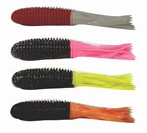 Isca Gator Tube Alligator  10cm  - kit com 3 pç - Alta qualidade