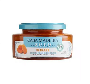 Geleia de Damasco zero açúcar Casa Madeira