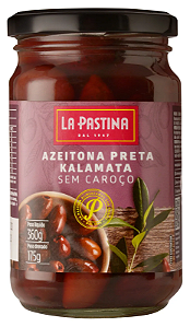 La Pastina Azeitona Preta Kalamata sem Caroço - 360g