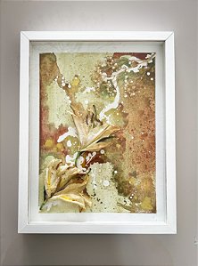 Obra Original Olhai os Lírios dos Campos com moldura