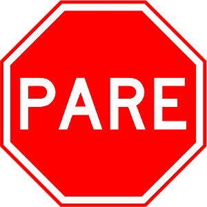 PLACA R-1 (PARE)