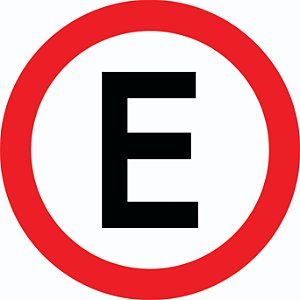 PLACA R-6b (ESTACIONAMENTO)