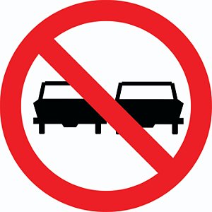 PLACA R-7 (PROIBIDO ULTRAPASSAR)