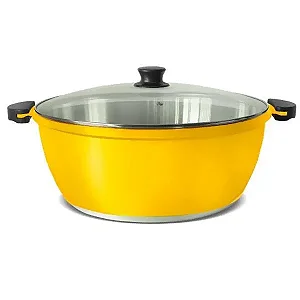 PANELÃO ALUMÍNIO FUNDIDO GULÊ AMARELO 36CM