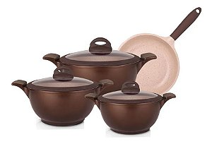 CONJUNTO BELGA CERÂMIC FLON MTA 4 PEÇAS