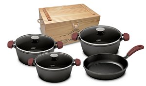 CONJUNTO DE PANELA DE FERRO FUNDIDO MTA FORNO FOGÃO 8382