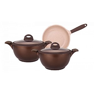 CONJUNTO LINHA BELGA MTA CERAMIC-FLON 3 PEÇAS