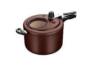 PANELA DE PRESSÃO SUPERIOR MTA COM VISOR CHOCOLATE 8,0L