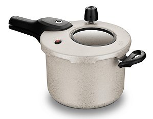 PANELA DE PRESSÃO VISOR MTA FECHAMENTO EXTERNO BAUNILHA 4,5 LITROS