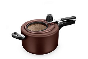 PANELA DE PRESSÃO SUPERIOR MTA FECHAMENTO INTERNO 3,0L CHOCOLATE