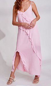 Vestido Longuete Babado