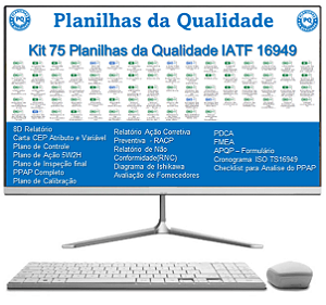 Kit 75 ferramentas da IATF 16949:2016 (Esse kit é, mas voltado para as ferramentas da IATF 16949)