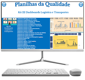 kit 22 Dashboards Logística e Transportes