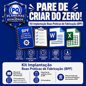 Kit Implantação Boas Práticas de Fabricação (BPF)