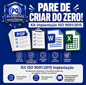 Kit ISO 9001:2015 Implantação