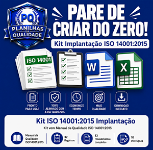 Kit ISO 14001:2015 Implantação