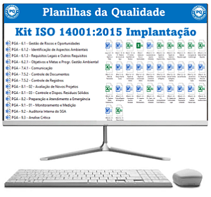 Kit ISO 14001:2015 Implantação