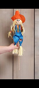 Boneco Espantalho de São João no Palito - 62 cm