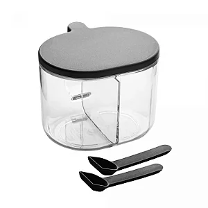 Porta Tempero My Box - Organizador Prático com Divisória e Colheres