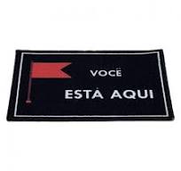 Tapete de Entrada Você Está Aqui - Color Art