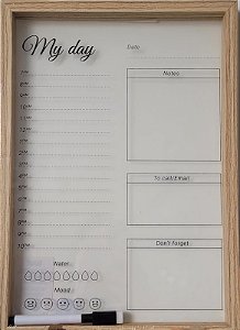 Quadro Lousa Planner Transparente com Caneta - Tuut