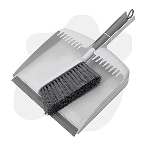 Pá e Escova de Limpeza Cinza - OU