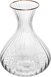 Decanter de Cristal Ecológico com Fio de Ouro Optic 1,5L - WOLFF
