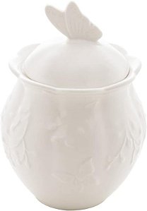 Açucareiro de Porcelana New Bone Butterfly Flower - LYOR