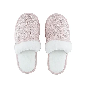 Pantufa Feminina Trico Rosa Escuro 38/39 - JOLITEX