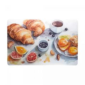 1 Lugar Americano de Polipropileno Croissant 43,5cm x 28,5cm - LYOR