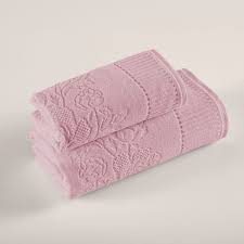 Kit de Toalha de Banho e Toalha de Rosto Rosa Grace Unika - KARSTEN
