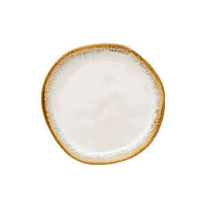 1 Prato de Sobremesa Orion em Cerâmica Beach 20cm - COPA&CIA