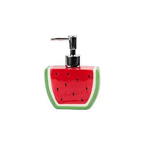 Dispenser para Sabonete Líquido em Cerâmica Melancia