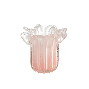 Vaso Murano Salvador PP Jade Rosa - SÃO MARCOS CRISTAIS