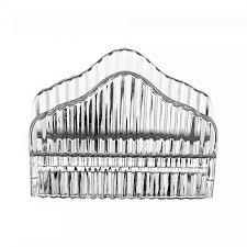 Porta Guardanapos de Cristal Imperatriz - 13,5cm x 4,5cm x10cm - Wollf