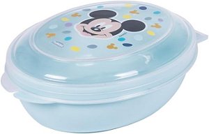 Saboneteira Mickey Baby Azul - PLASÚTIL