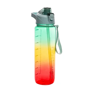 Garrafa Squeeze Wolff - Policarbonato 930 ml com Design Colorido Verde