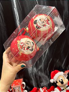 Conjunto de 2 Bolas de Natal Mickey Mouse - 10 cm