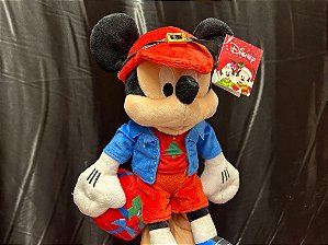 Mickey Azul Natal - Pelúcia 30 cm