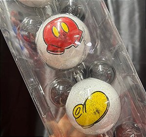 Conjunto de 6 Bolas Orelha de Mickey - 6 cm