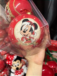 Conjunto de 2 Bolas de Natal Mickey Mouse - 12 cm